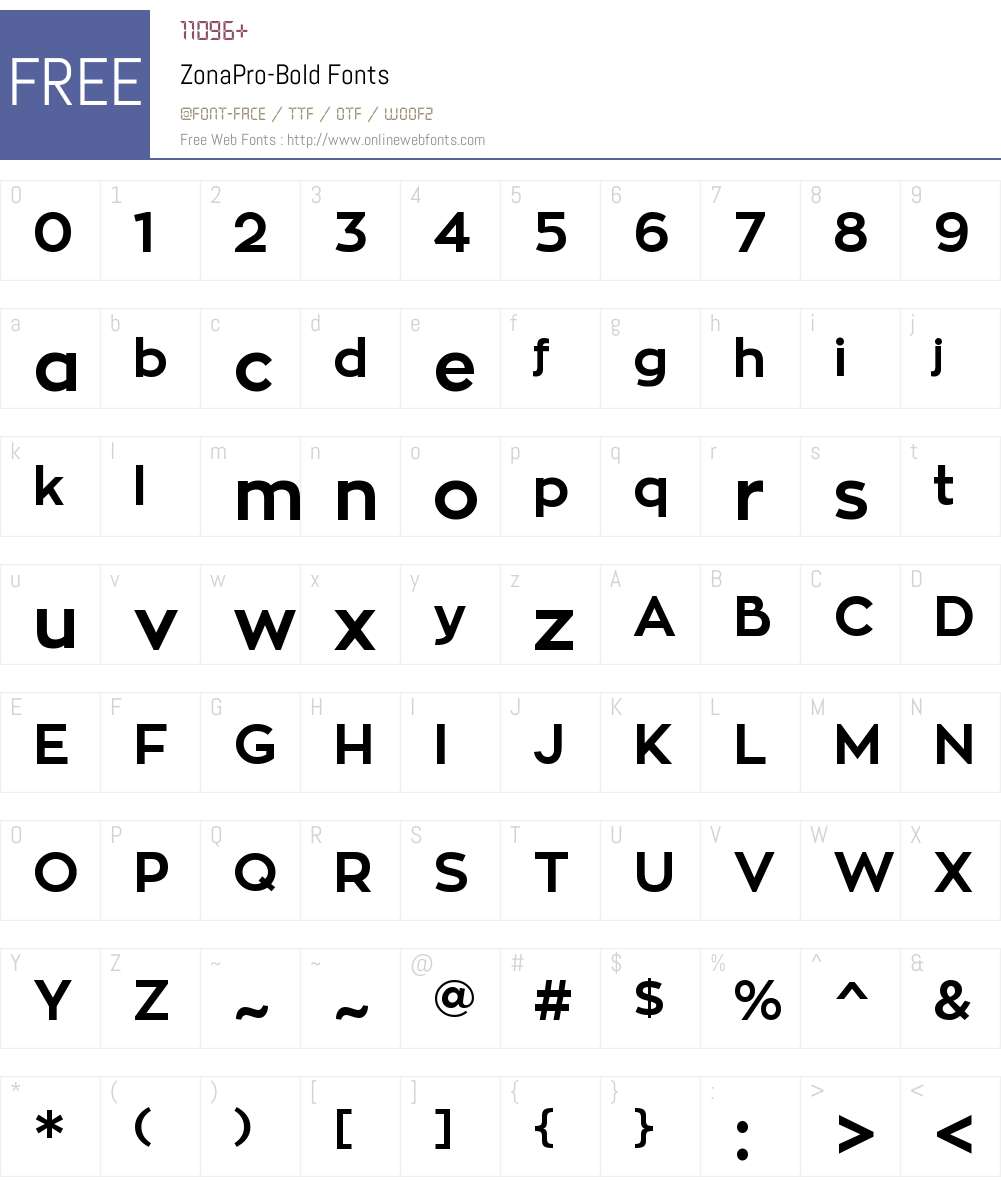 zona pro font free zona pro font free