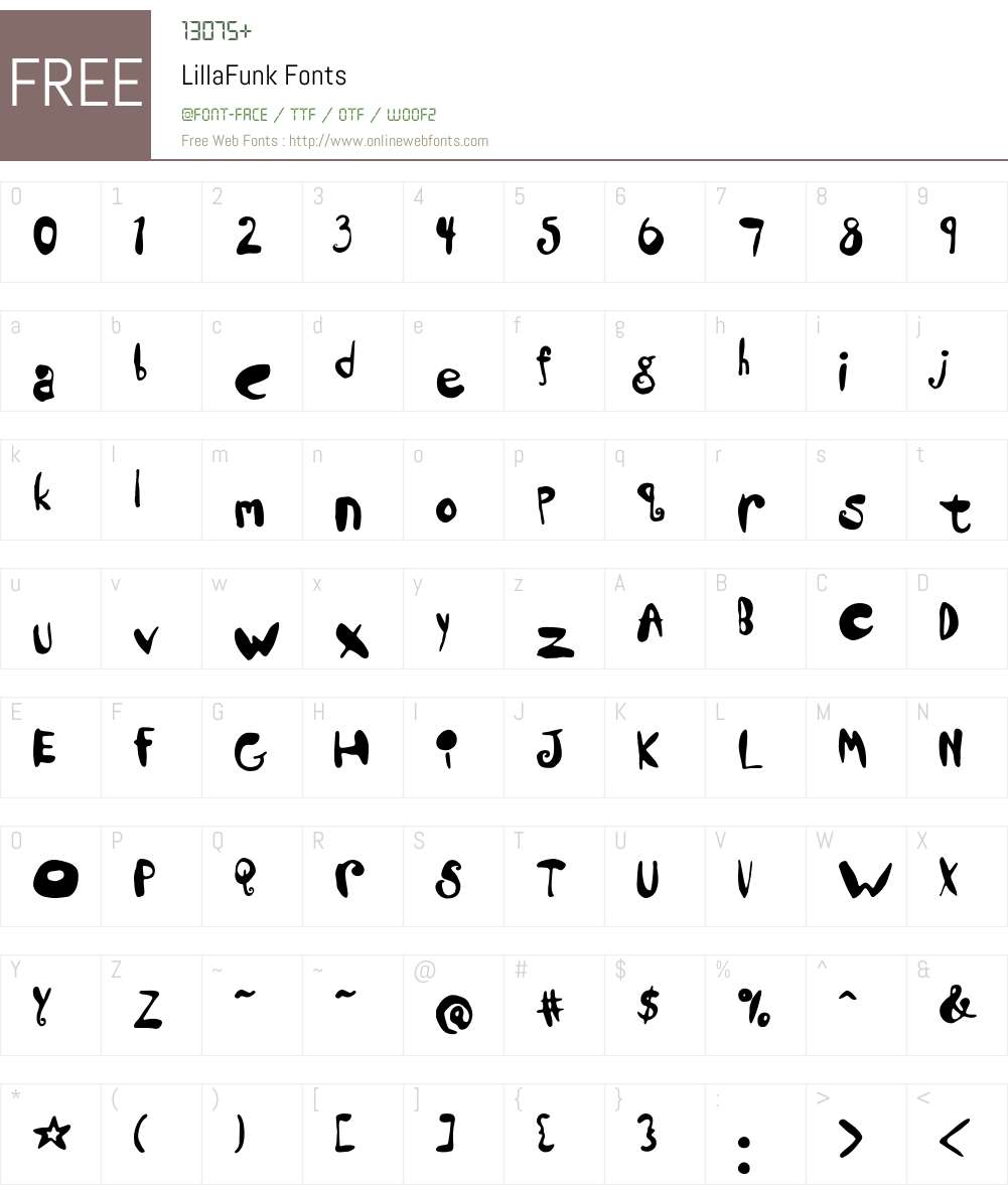 Lilla Font Screenshots