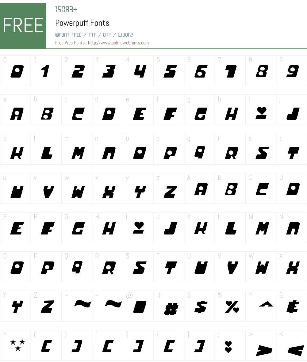 Powerpuff Font Screenshots