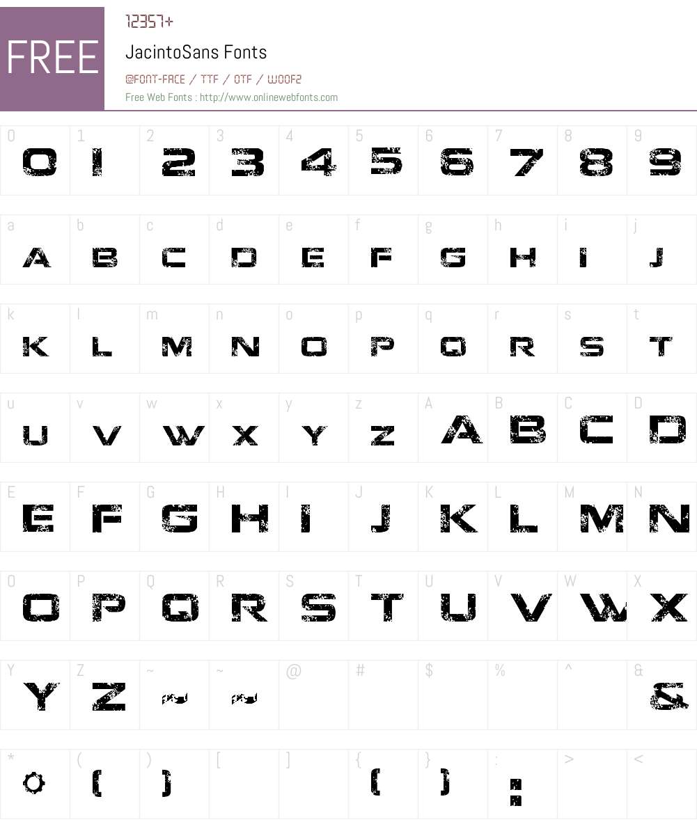 Jacinto Sans 2.4 - Jan 2012 Fonts Free Download - OnlineWebFonts.COM