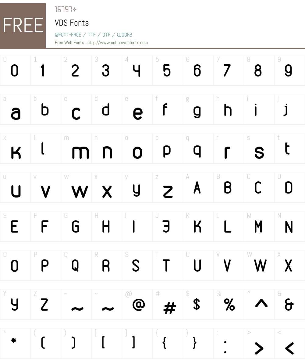 VDS Font Screenshots