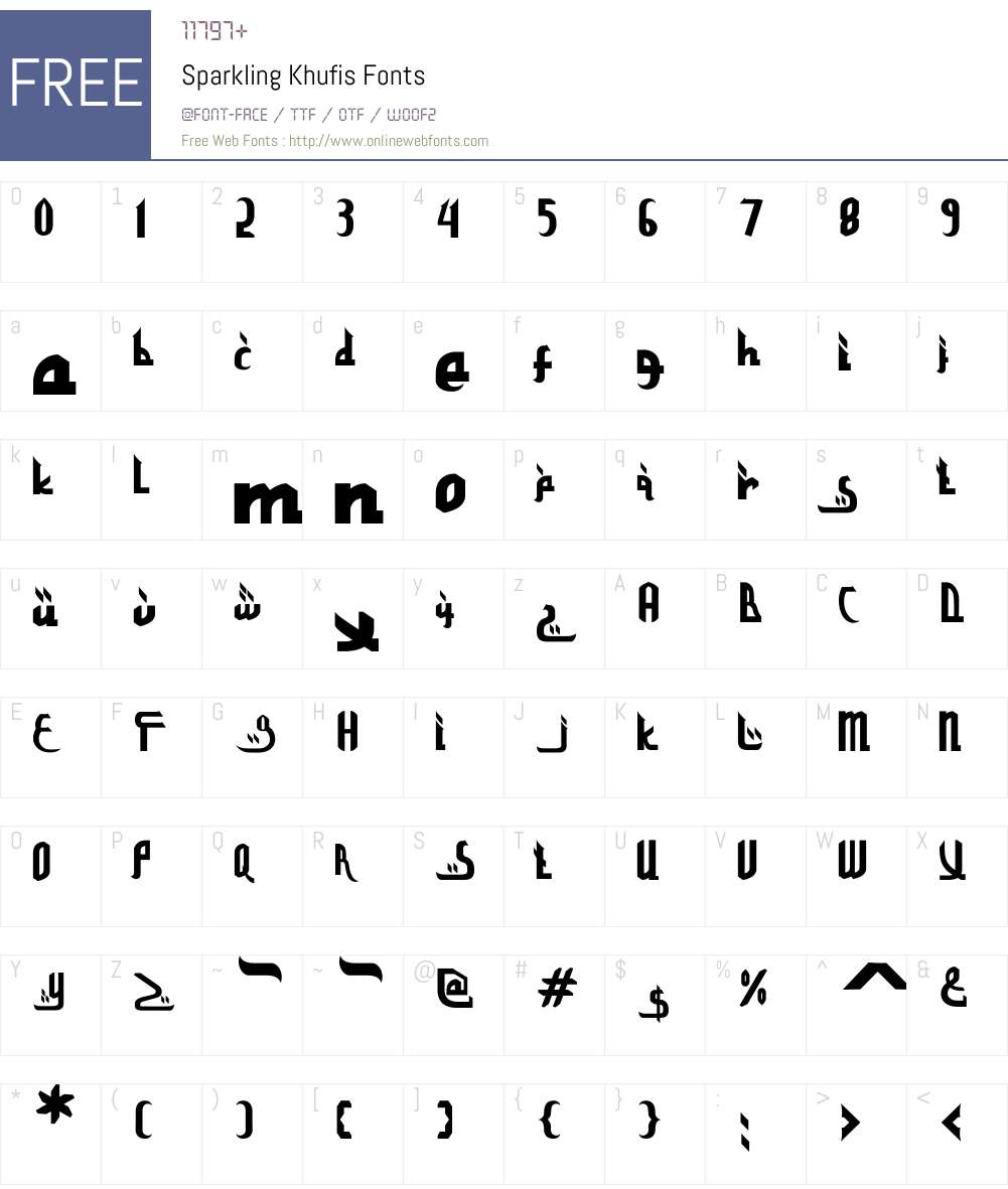Sparkling Khufis 001.000 Fonts Free Download