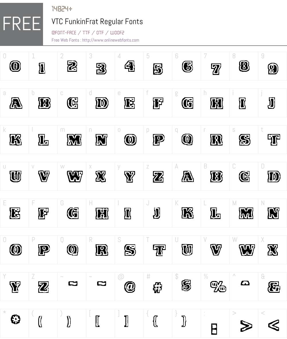 VTC FunkinFrat Font Screenshots