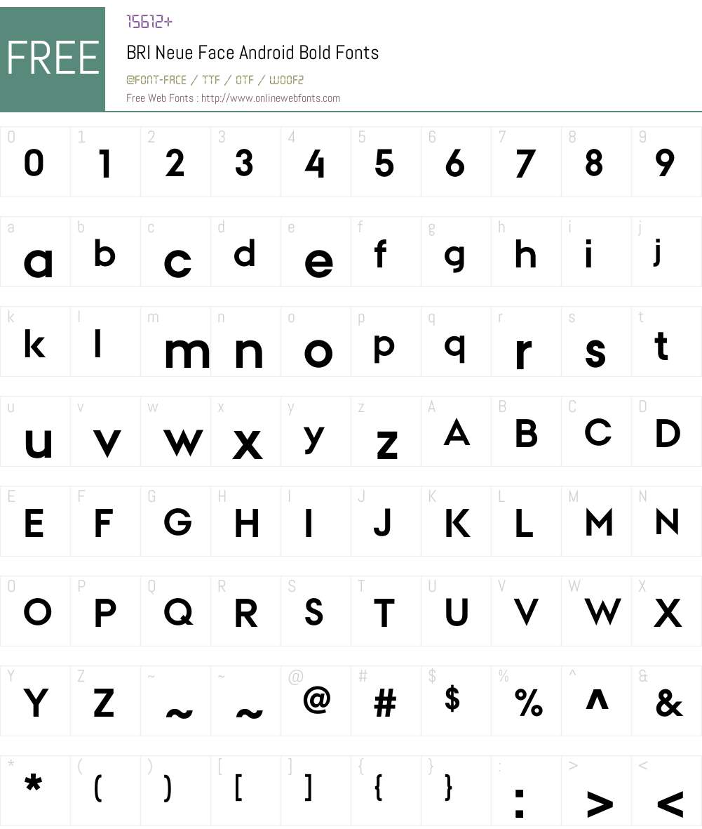 Bot Neue Font BRI Neue Face Android 1.01; 935yamahaindonesia Fonts Free Download ...