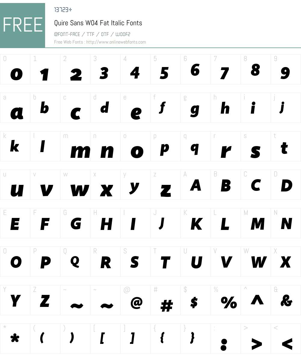 Quire Sans Font Screenshots
