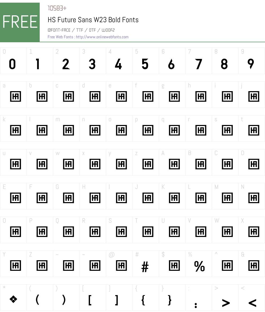 HS Future Sans Font Screenshots