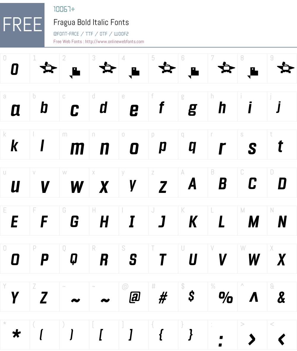 Fragua Font Screenshots