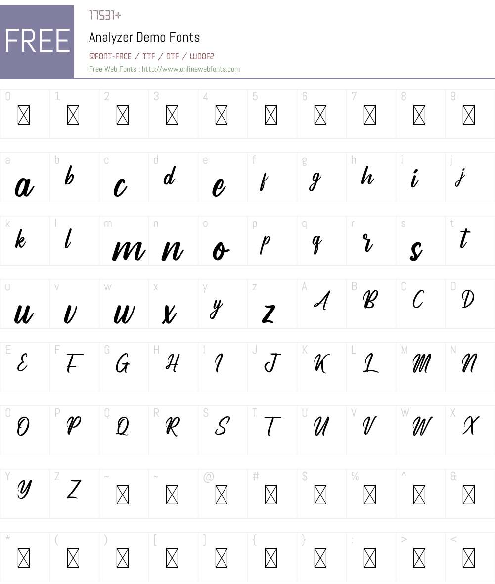 Analyzer Demo 1.001;Fontself Maker 3.5.2 Fonts Free Download ...