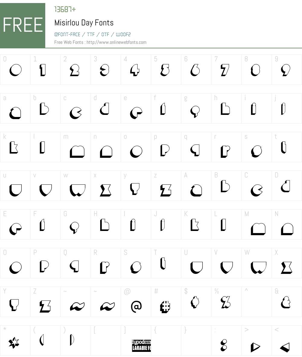 Misirlou Day Font Screenshots