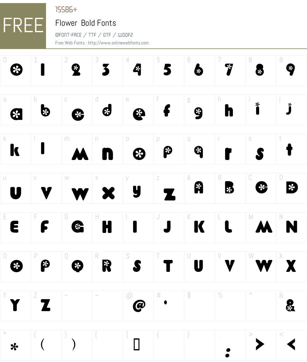 Flower Font Screenshots