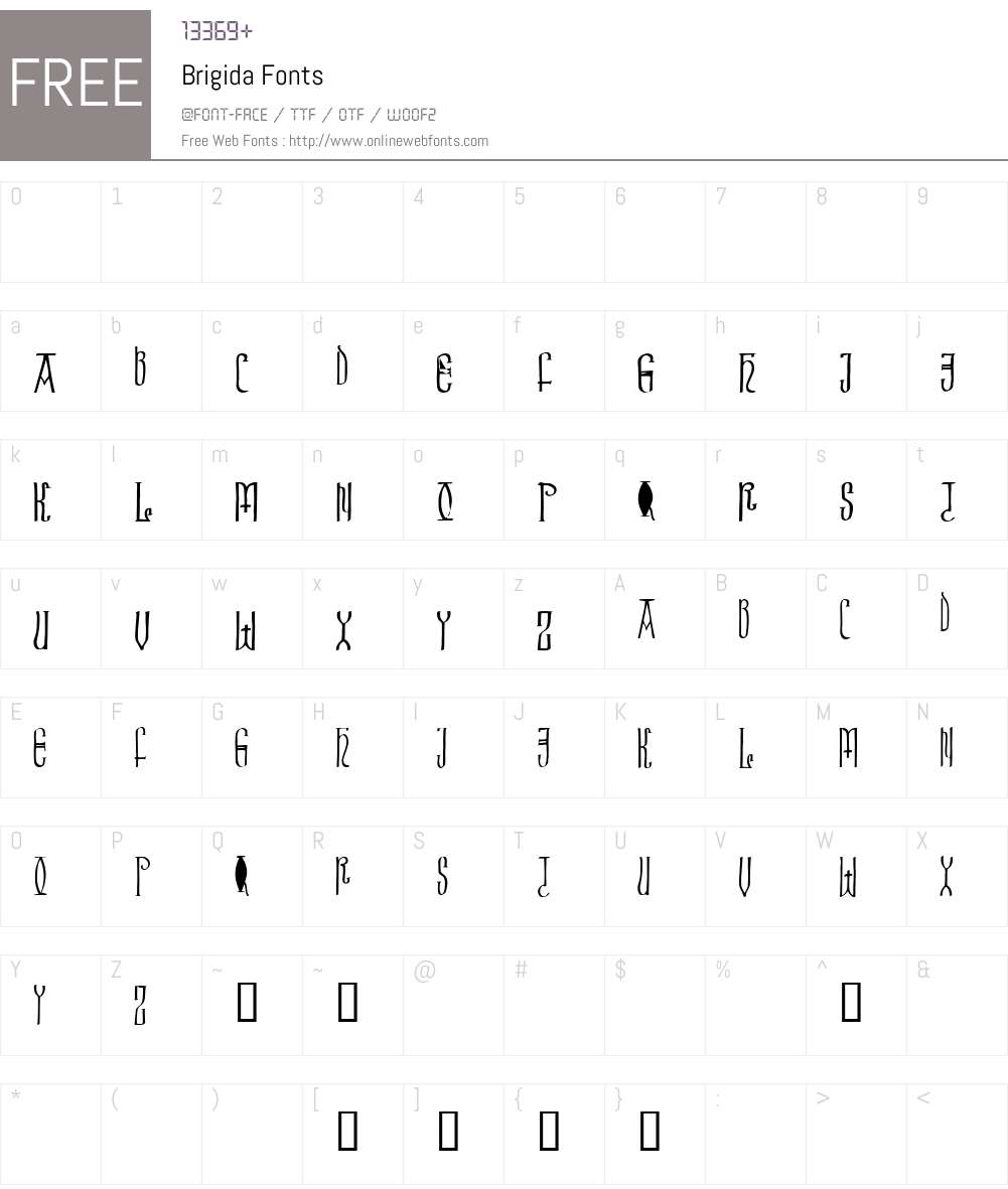 Brigida Font Screenshots