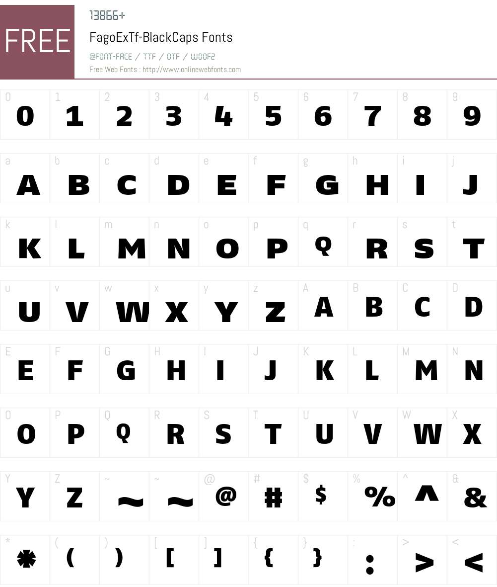 FagoExTf Font Screenshots
