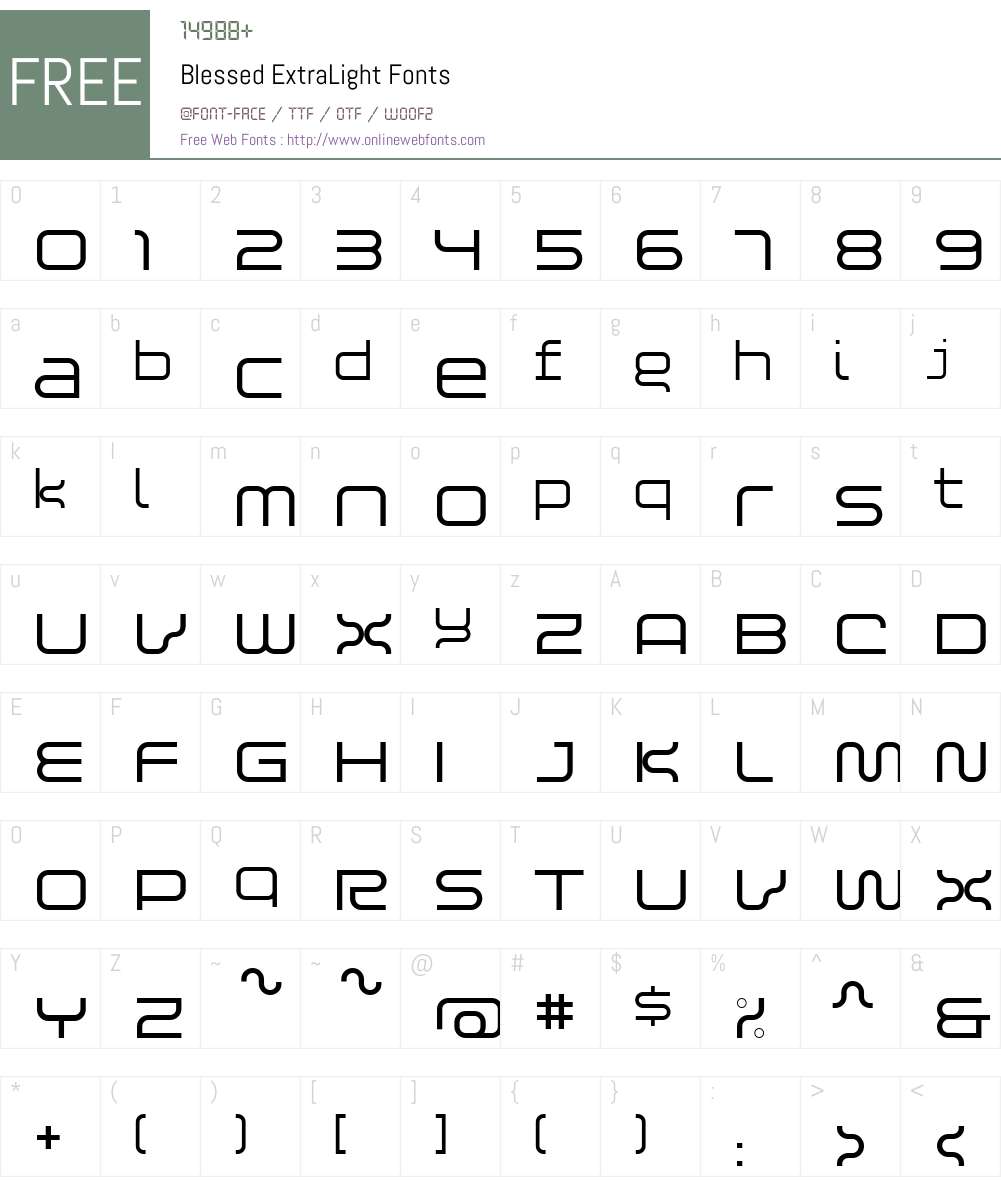 Blessed Font Screenshots