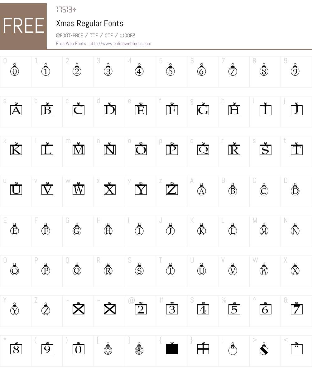 Xmas Regular Altsys Metamorphosis:1/16/93 Fonts Free Download ...