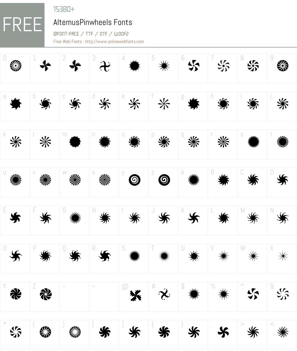 Altemus Font Screenshots
