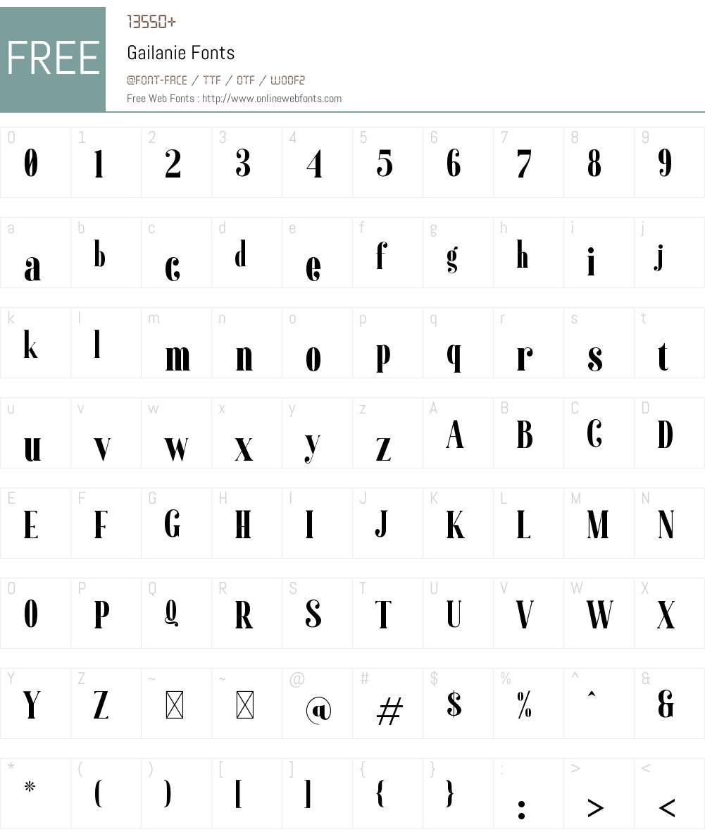 Gailanie 1.001;Fontself Maker 3.5.8 Fonts Free Download ...