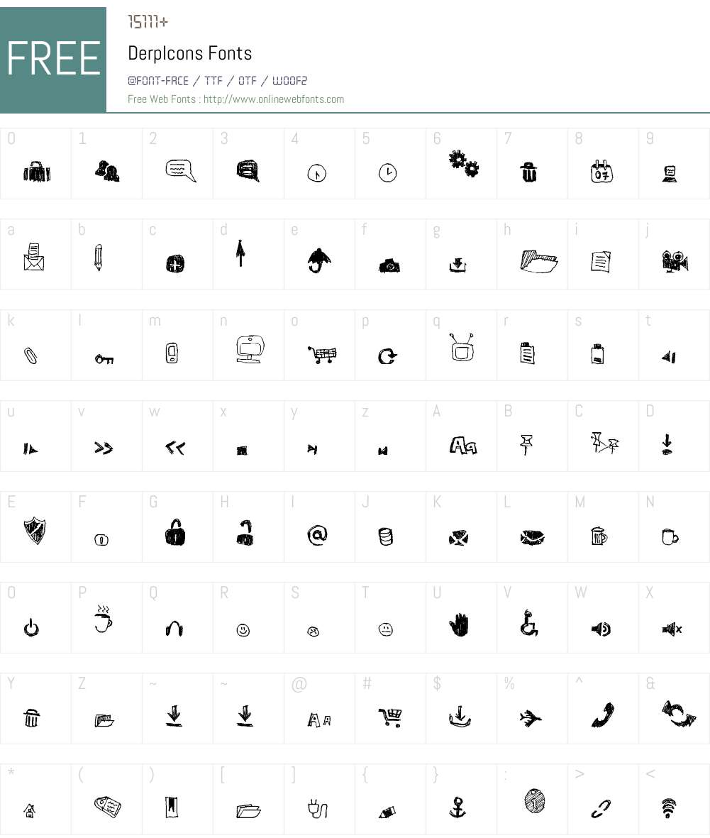 DerpIcons Font Screenshots