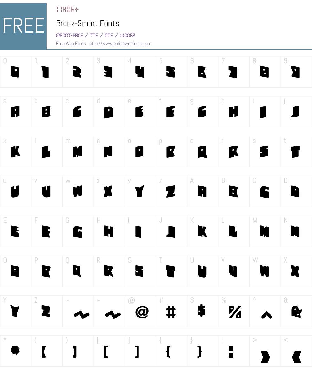 Bronz Font Screenshots