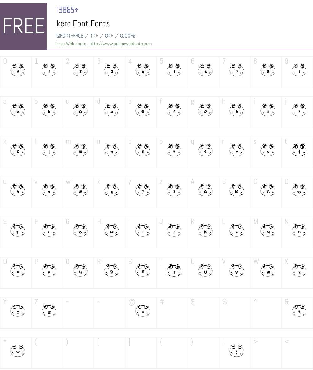 kero Font Font Screenshots