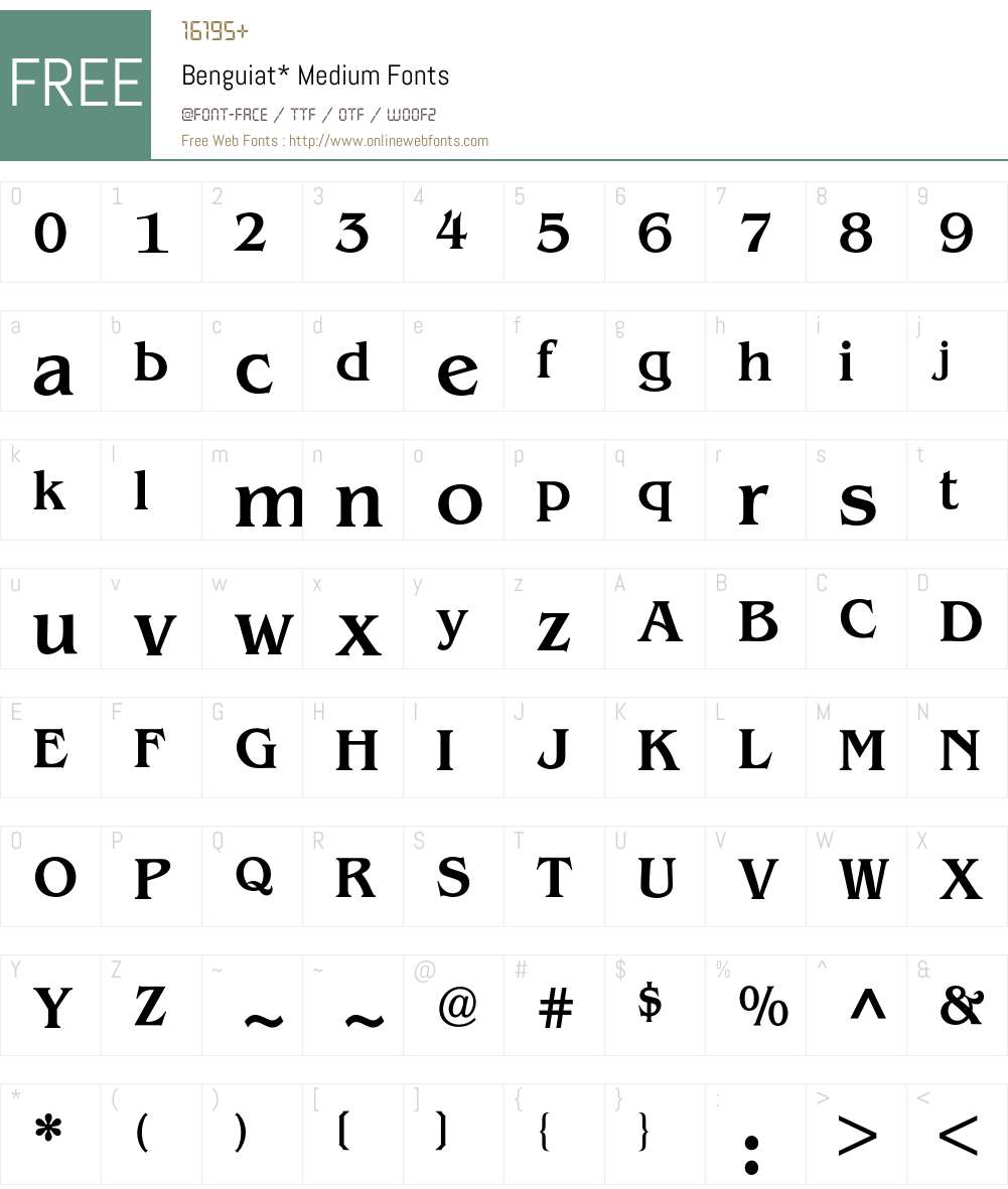 Benguiat BQ Font Screenshots