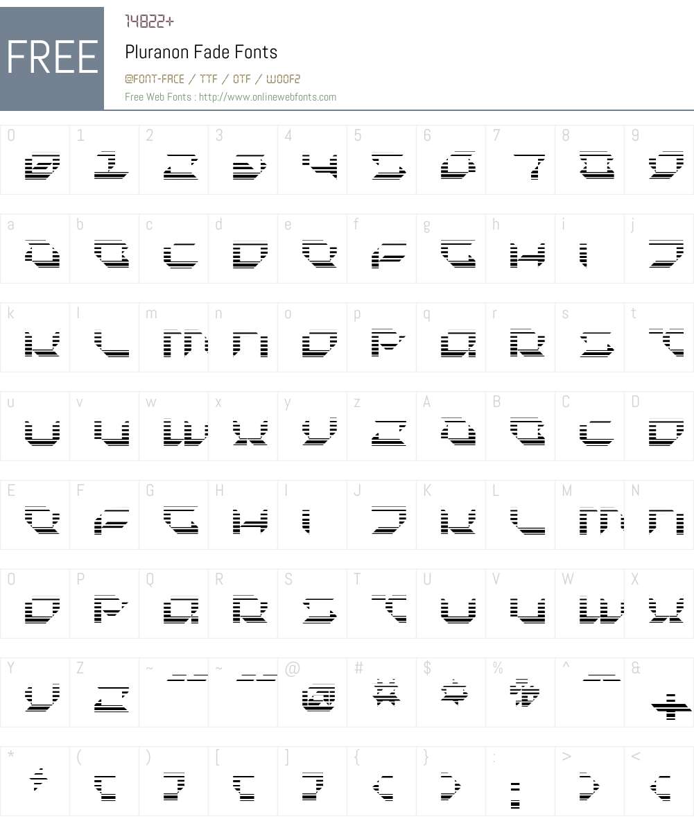 Pluranon Font Screenshots