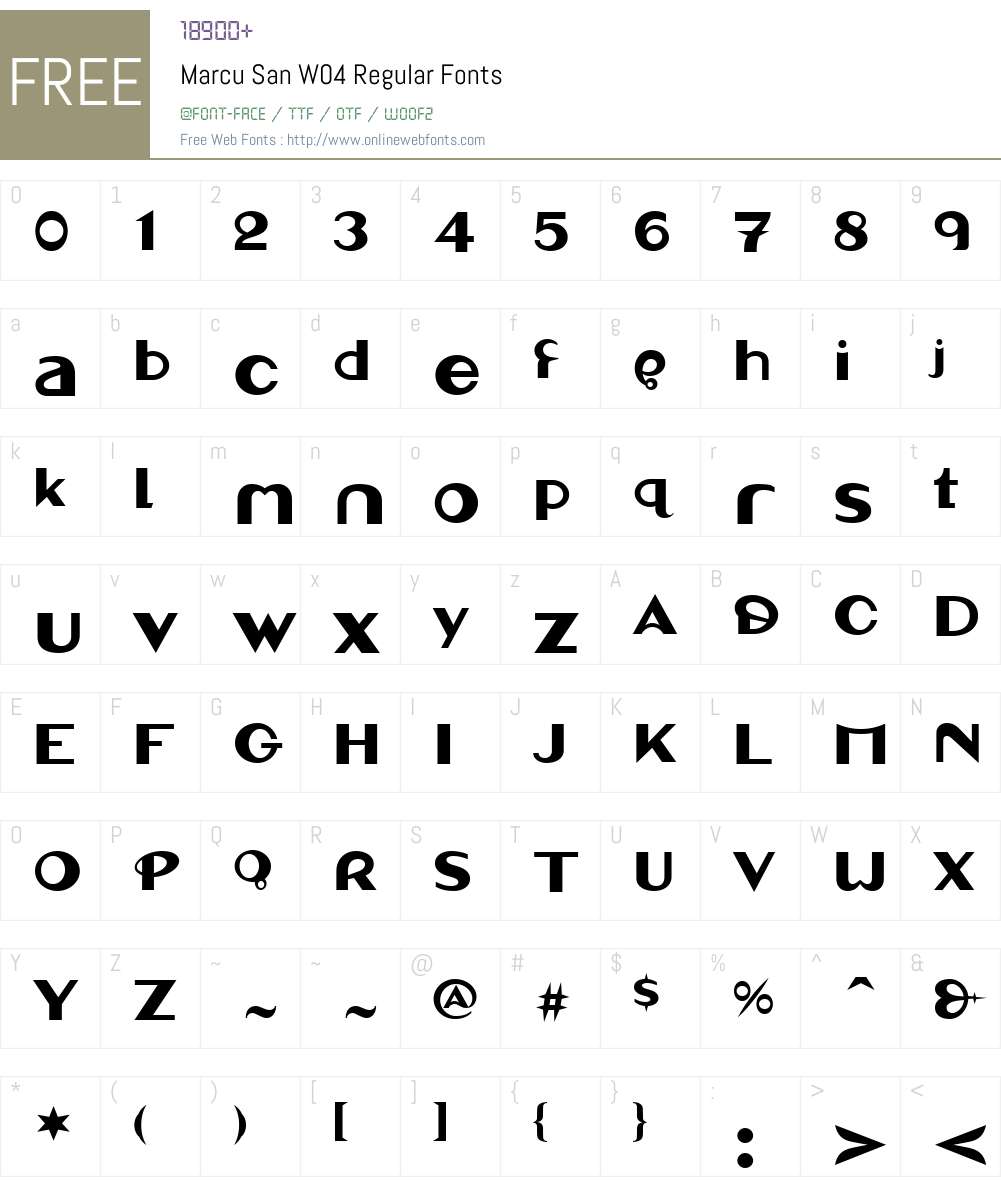 Linotype Marcu San Font Screenshots