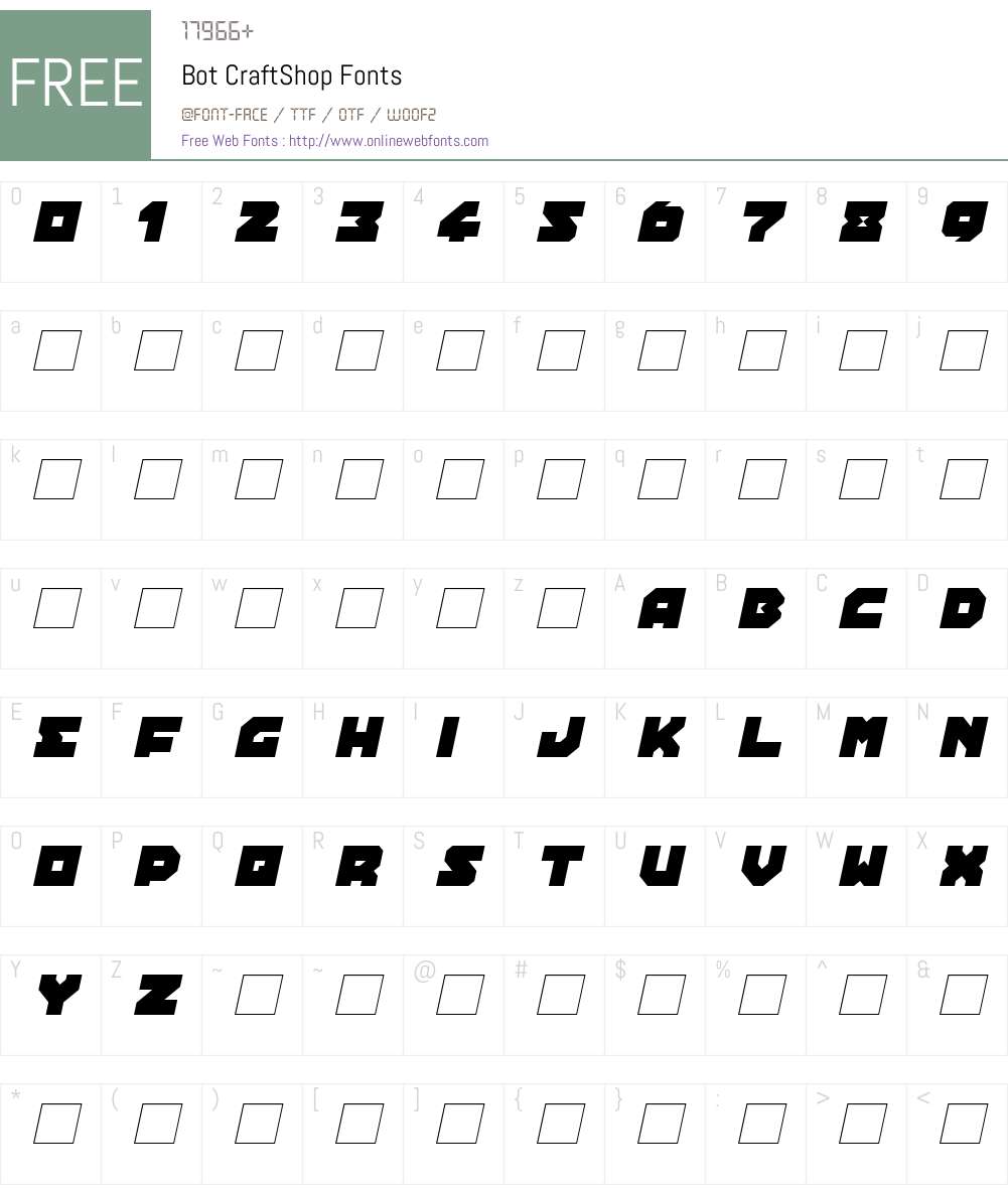 Bot Neue Font Bot CraftShop 1.00 March 25, 2018, initial release Fonts Free Download ...