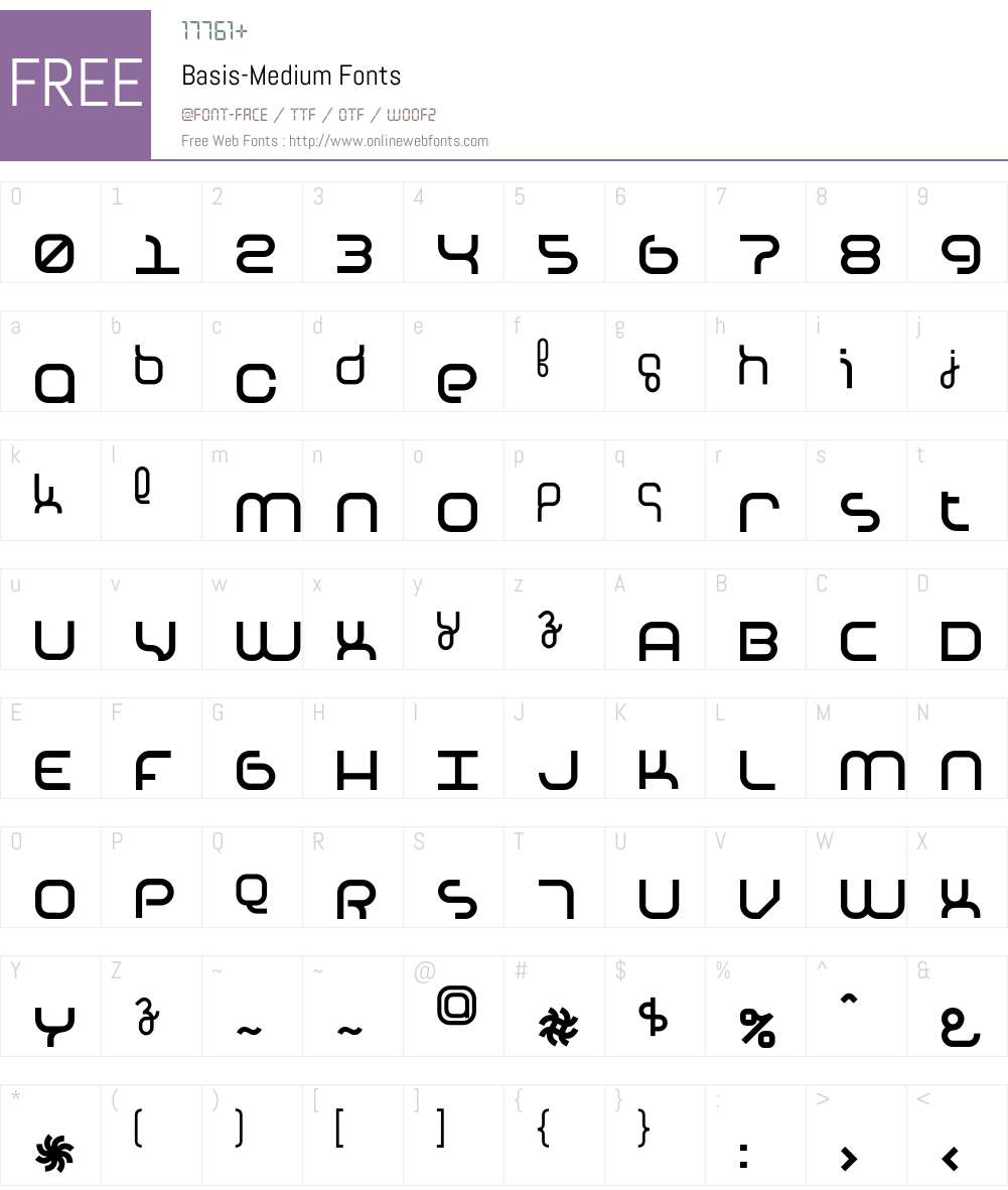 Basis Font Screenshots