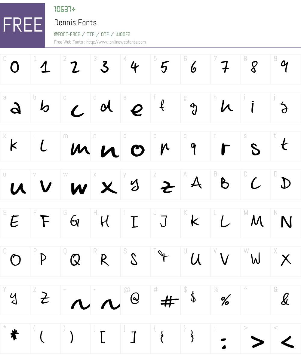 Dennis Font Screenshots