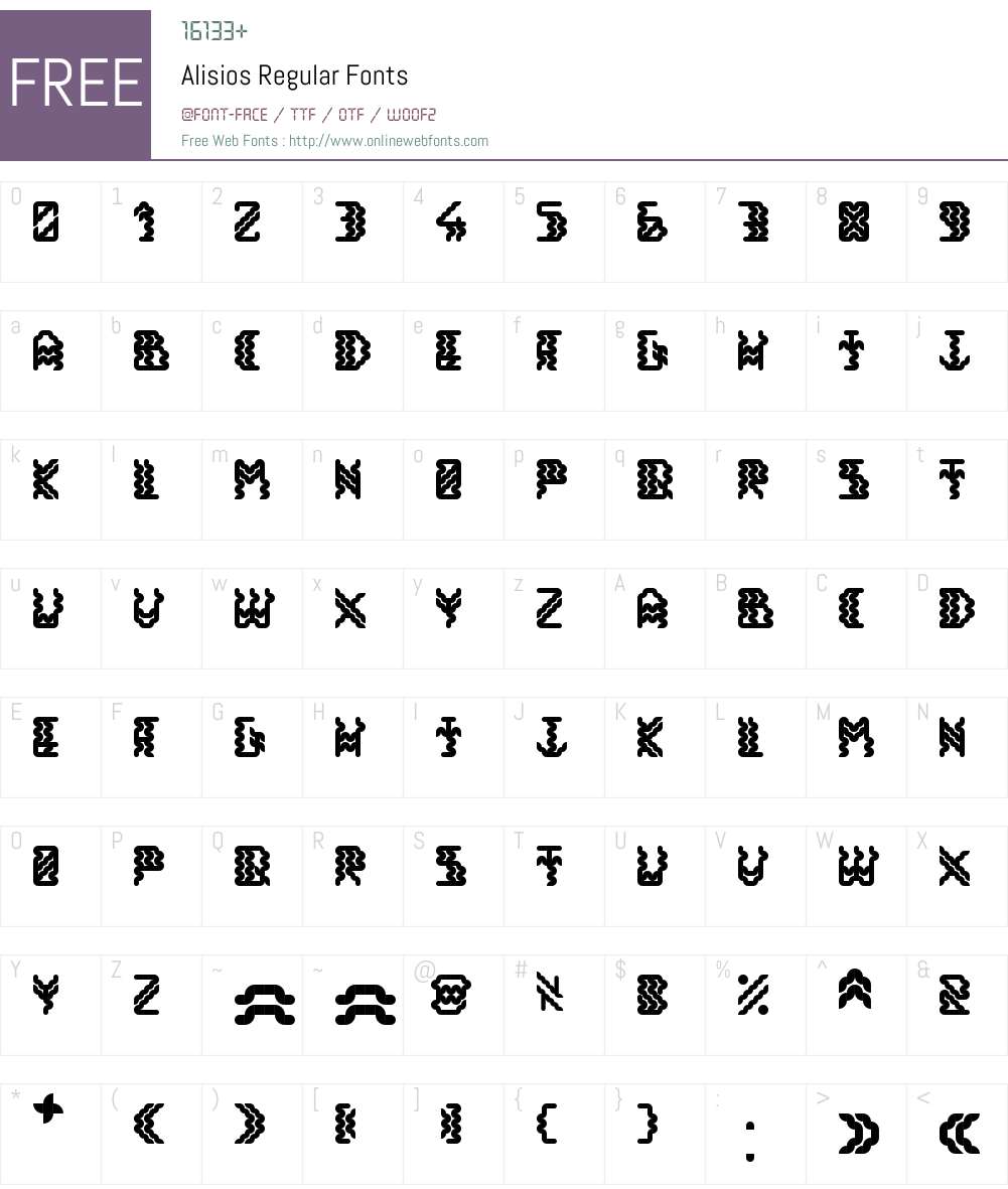 Alisios Font Screenshots