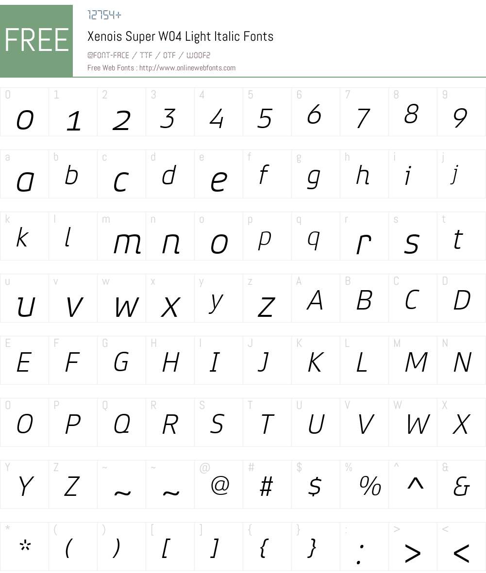 Xenois Super Font Screenshots