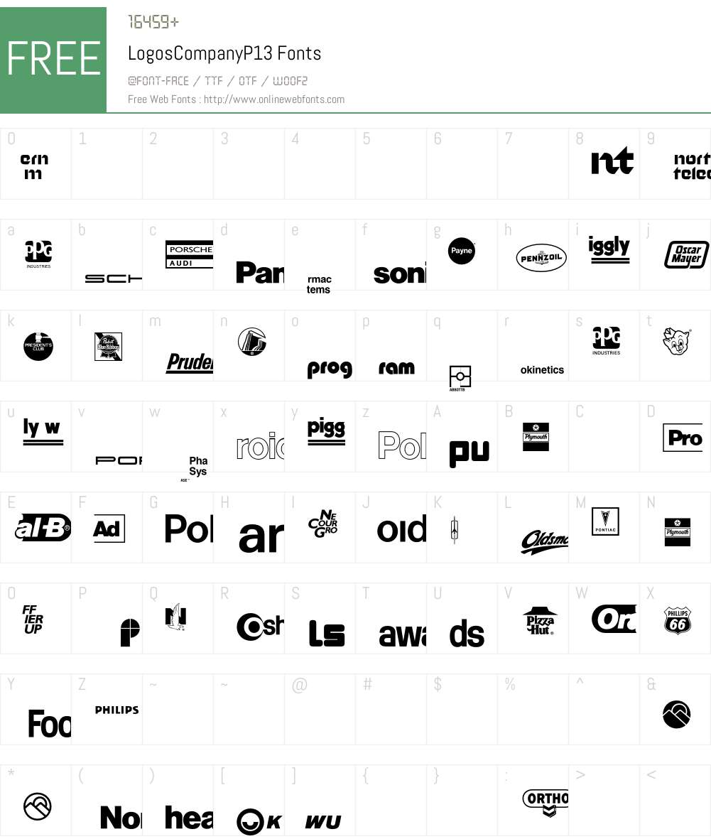 LogosCompany Font Screenshots