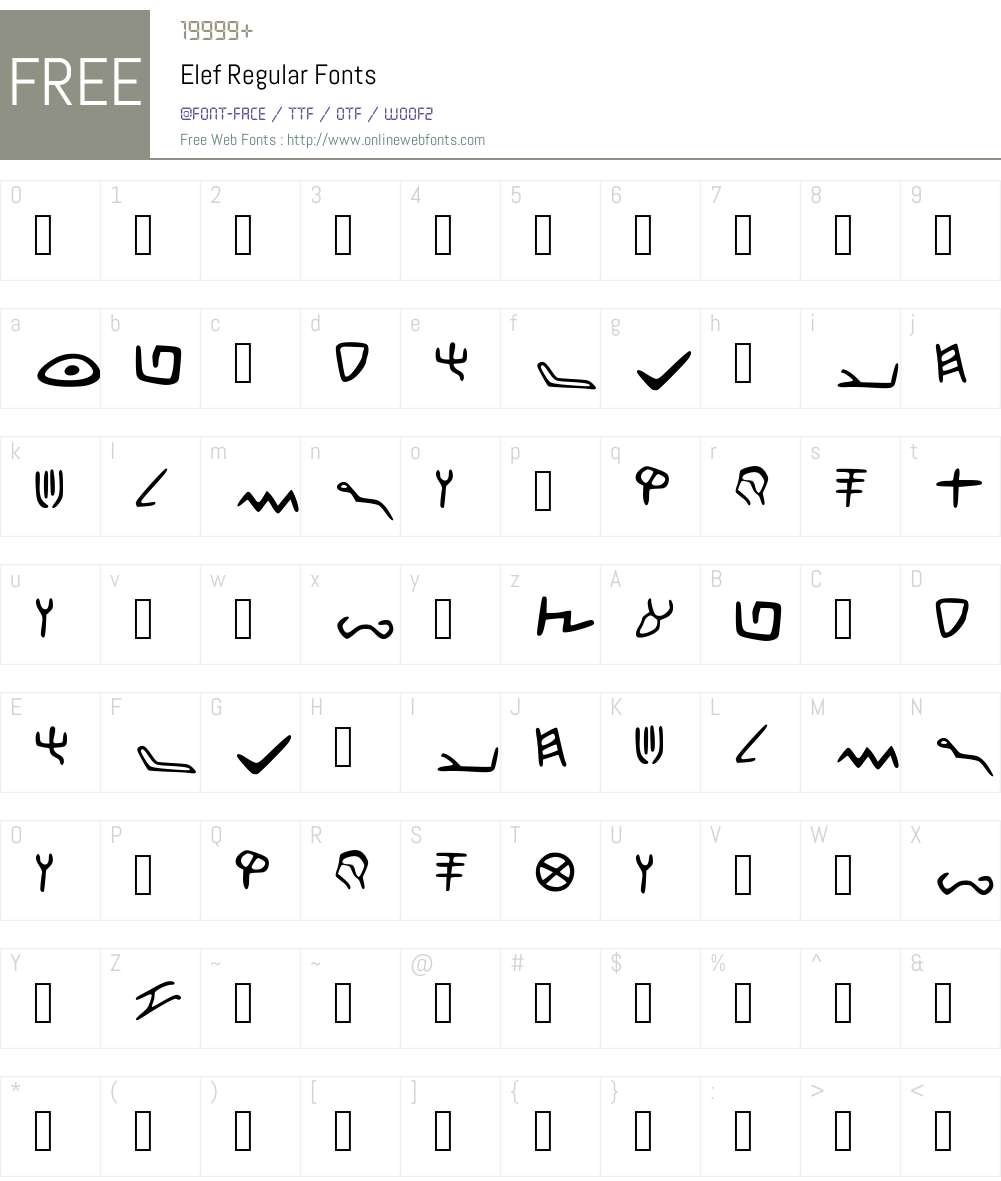 Elef 001.001 Fonts Free Download - OnlineWebFonts.COM