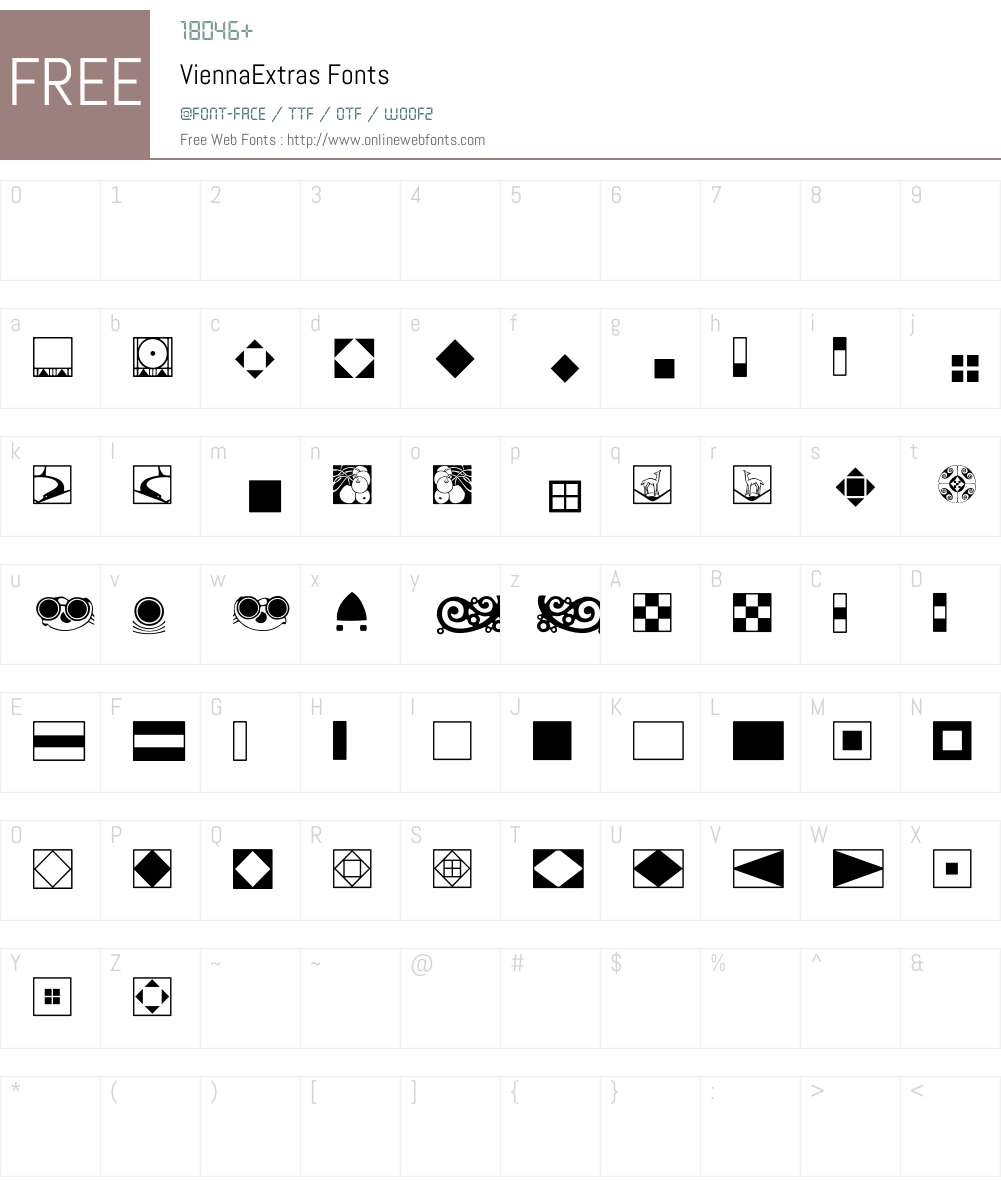 Vienna Font Screenshots