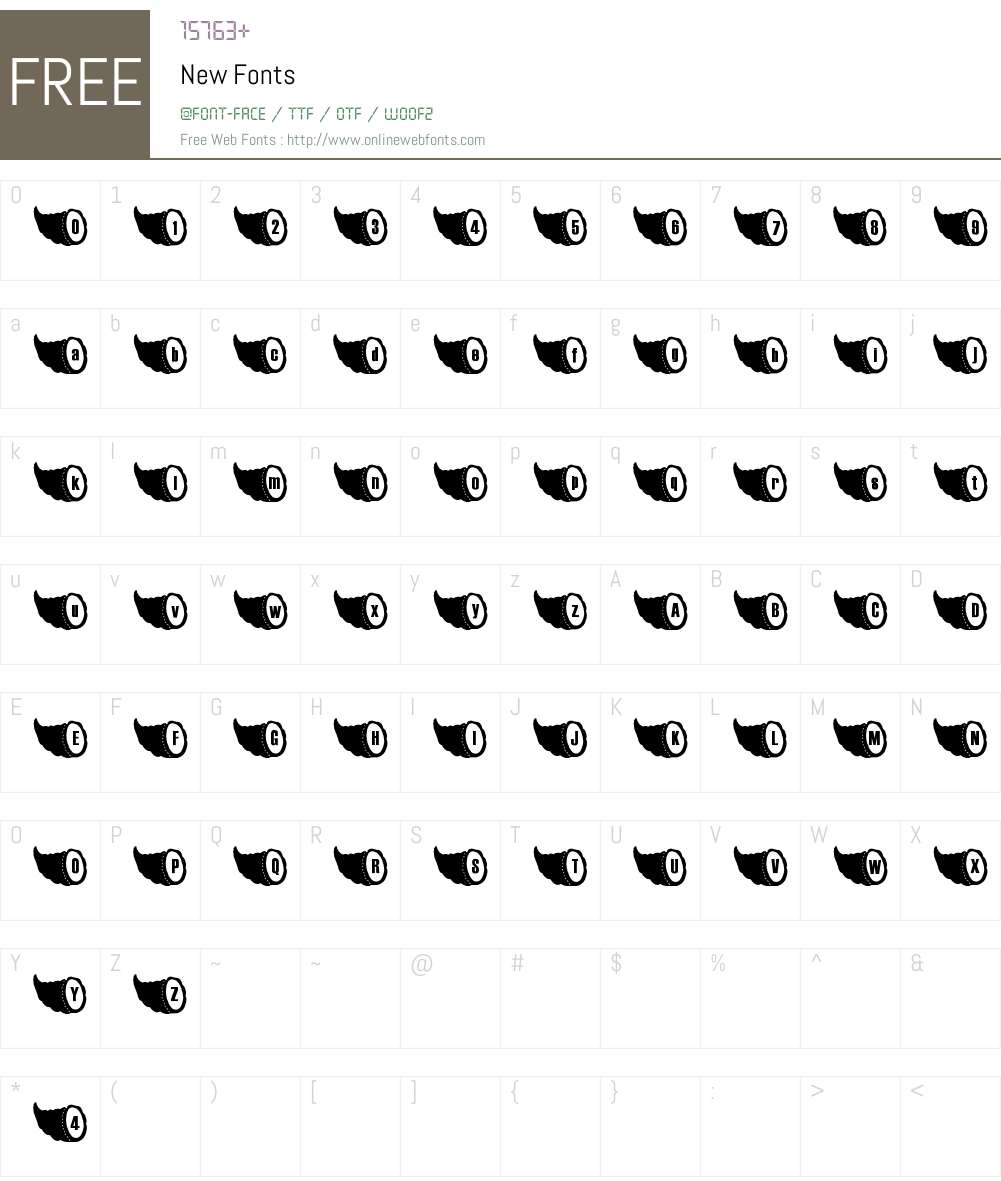New Font Screenshots