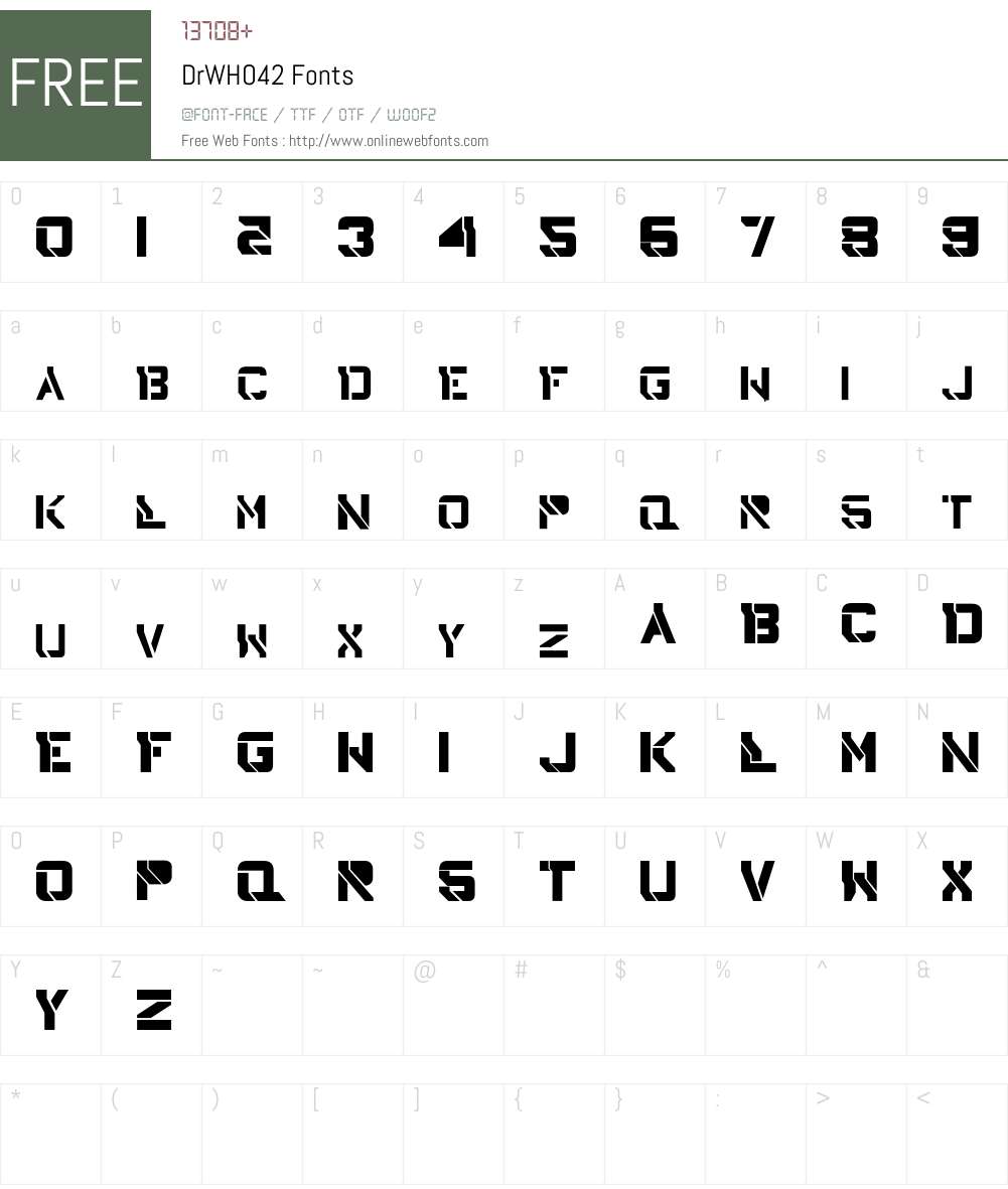 DrWho42 Font Screenshots