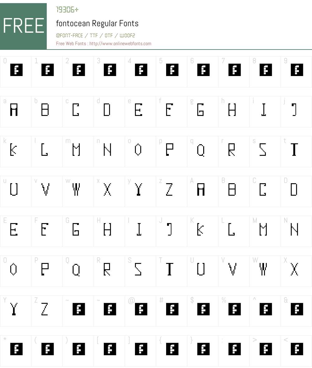 fontocean Font Screenshots