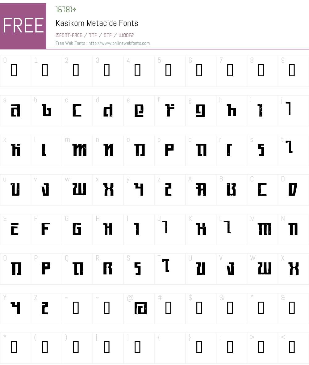 Kasikorn Font Screenshots
