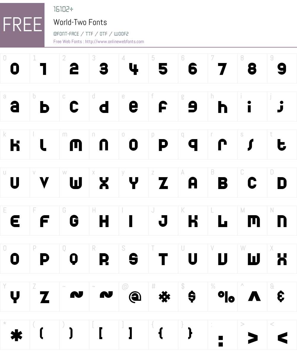 World Font Screenshots