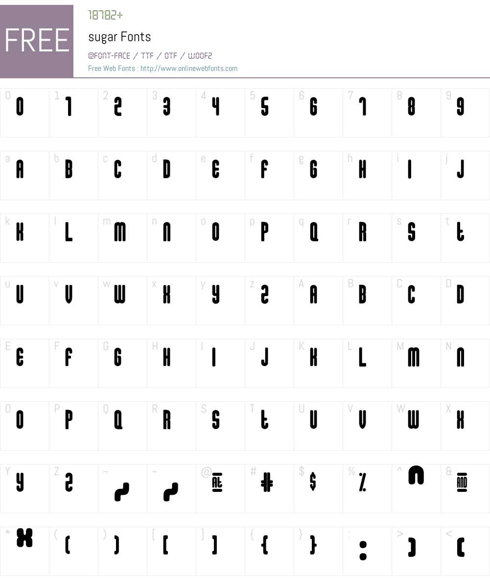 sugar Font Screenshots