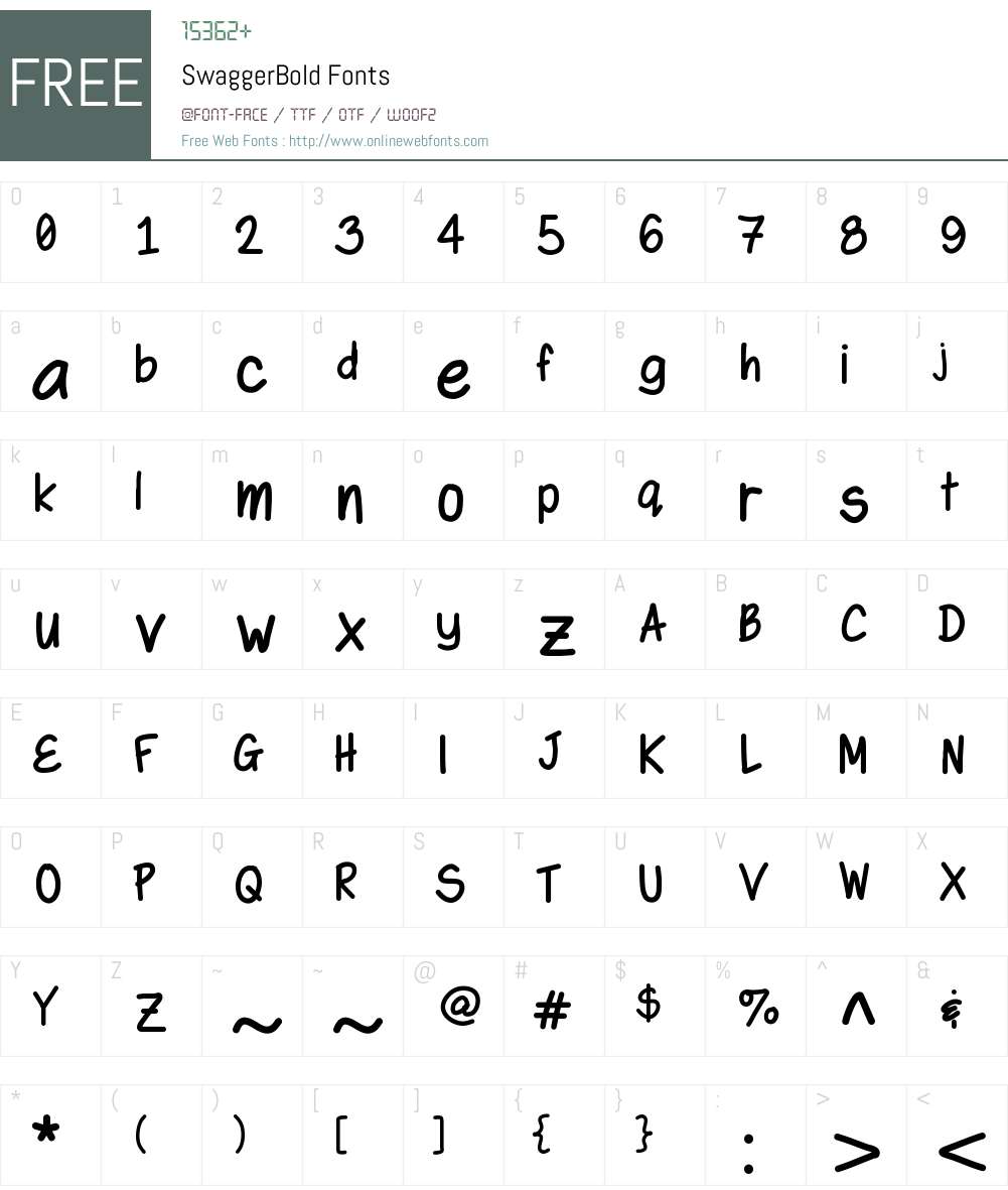 SwaggerBold Font Screenshots
