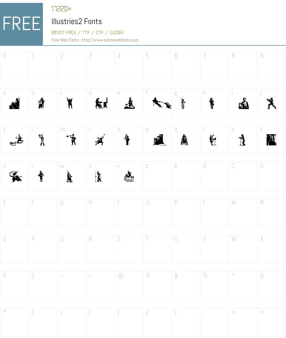 Illustries2 Font Screenshots