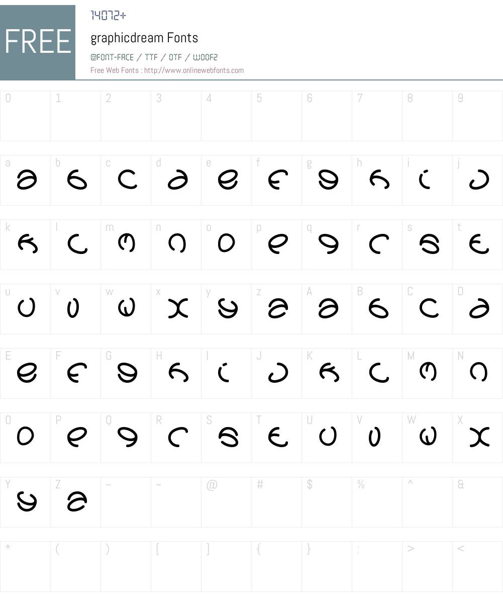graphicdream Font Screenshots