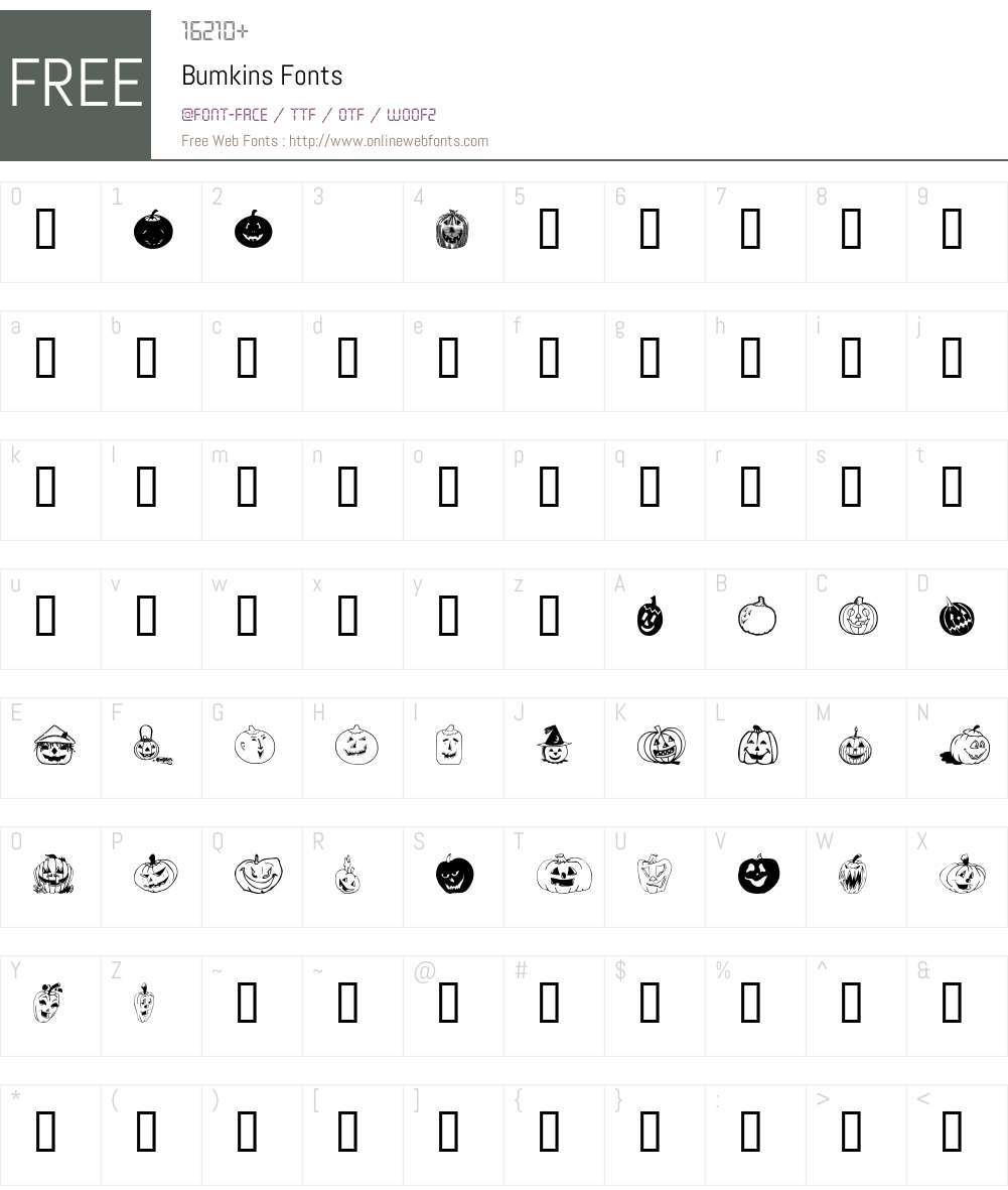 Bumkins Font Screenshots