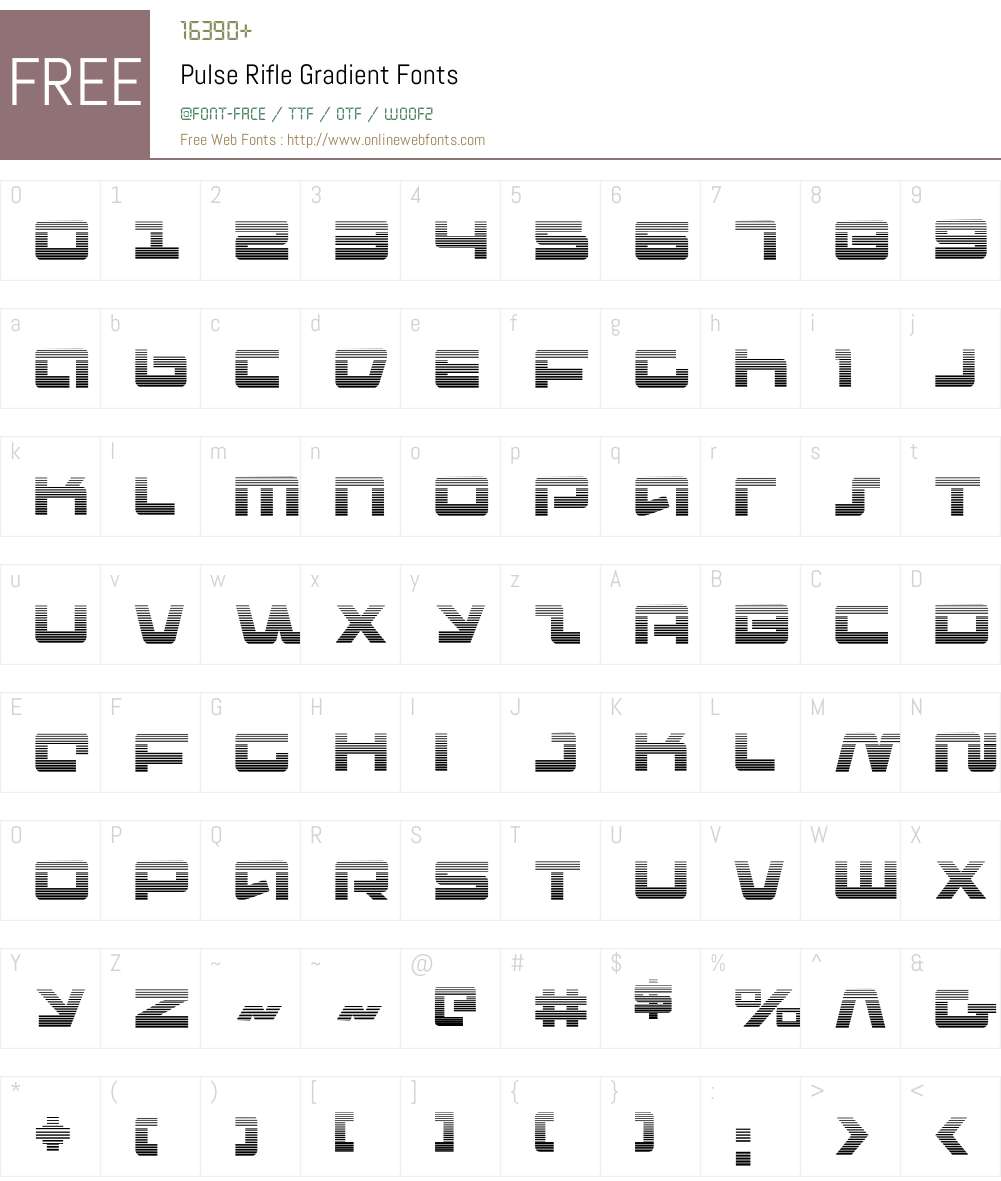 Pulse Rifle Gradient Font Screenshots
