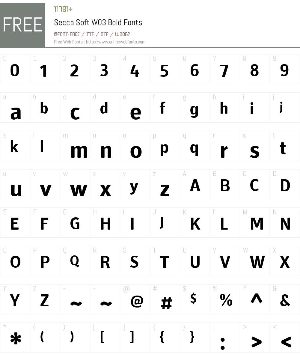 Secca Soft Font Screenshots