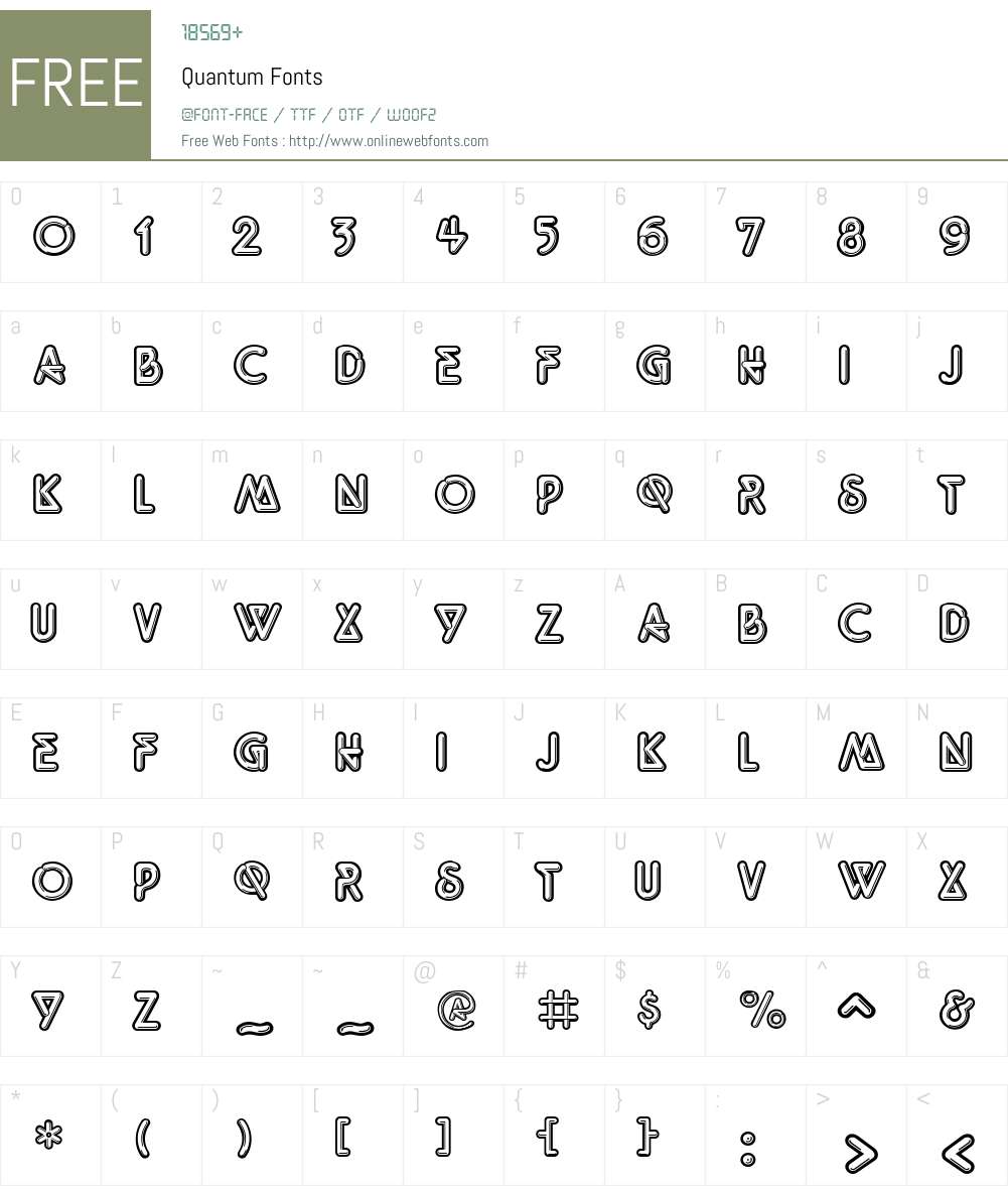 Quantum Font Screenshots