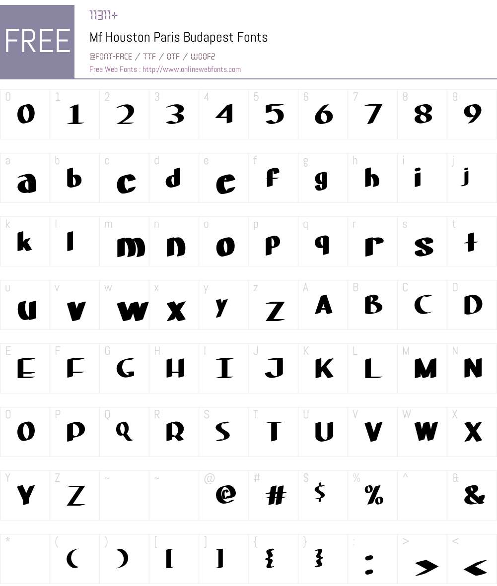 Mf Houston Paris Budapest Font Screenshots