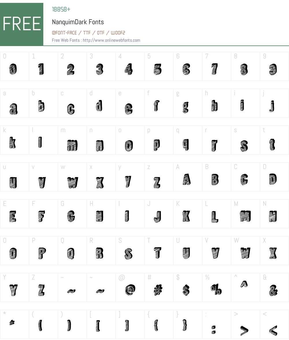 NanquimDark Font Screenshots