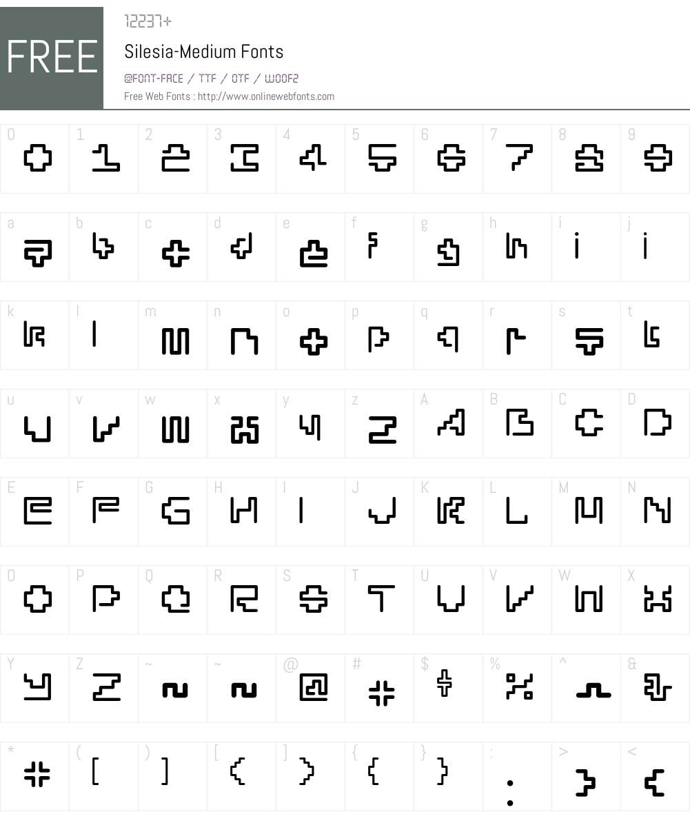 Silesia Font Screenshots